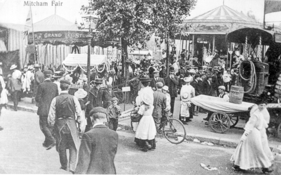 Mitcham Fair – postcard c.1910