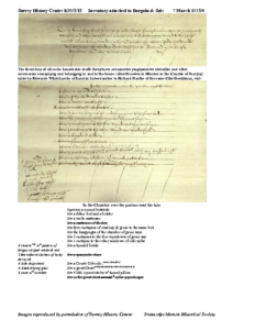 SHC K85/2/12: inventory: transcript + image