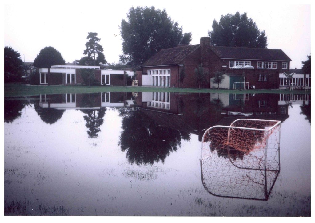 Hatfeild School, Lower Morden Lane, Morden, Flooding on 6 August 1981 (WJR)