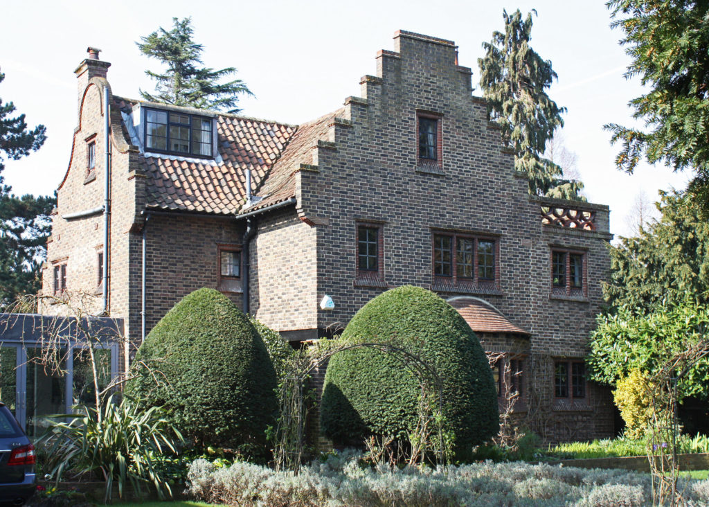 Crowsteps, 27 Mostyn Road, Merton Park SW19. Designed (1913) by Sydney Brocklesby.