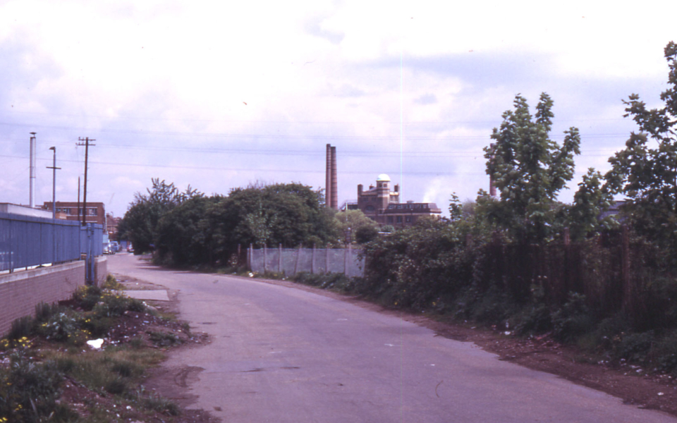 Station Road, Merton, London SW 19. Site of church of Merton Priory. 