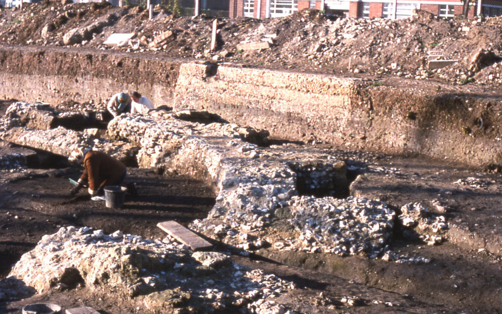 Excavation of the Chapter House of Merton Priory, Merton, London SW 19.
