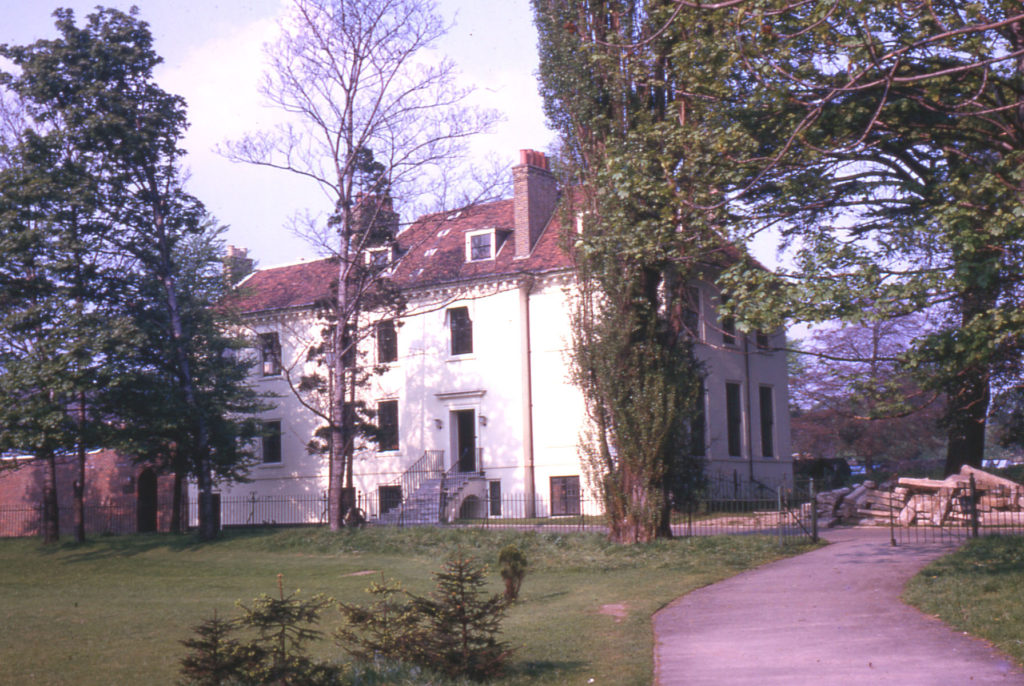 The Canons, Madeira Road, Mitcham, Surrey CR4. Built 1680. The west front.