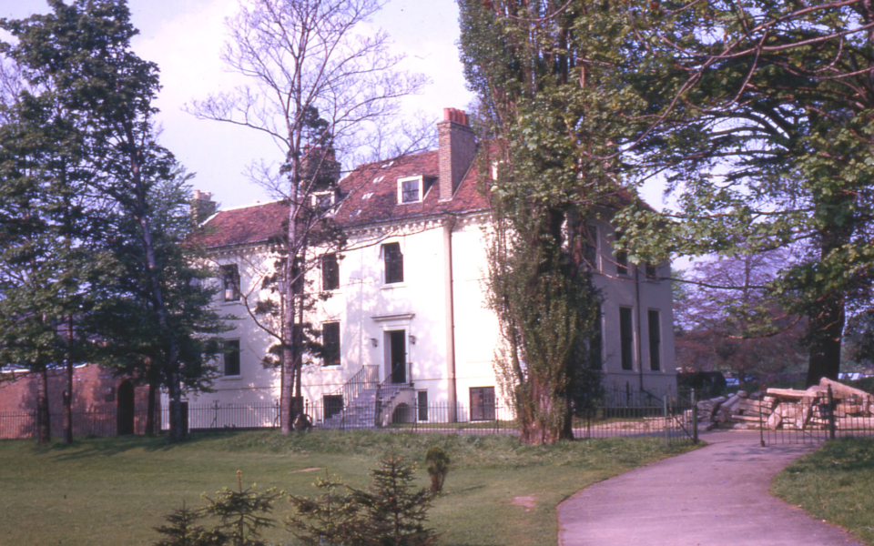 The Canons, Madeira Road, Mitcham, Surrey CR4. Built 1680. The west front. 