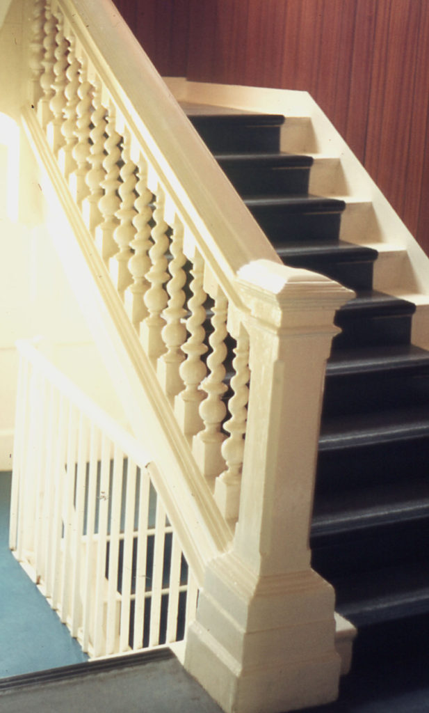 The Canons, Madeira Road, Mitcham, Surrey CR4. Main staircase (1680).