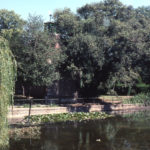 The Canons Pond, The Canons, Madeira Road, Mitcham, Surrey CR4. Originally two ponds when owned by the prior and convent of St. Mary Overy at Southwark in the Middle Ages.