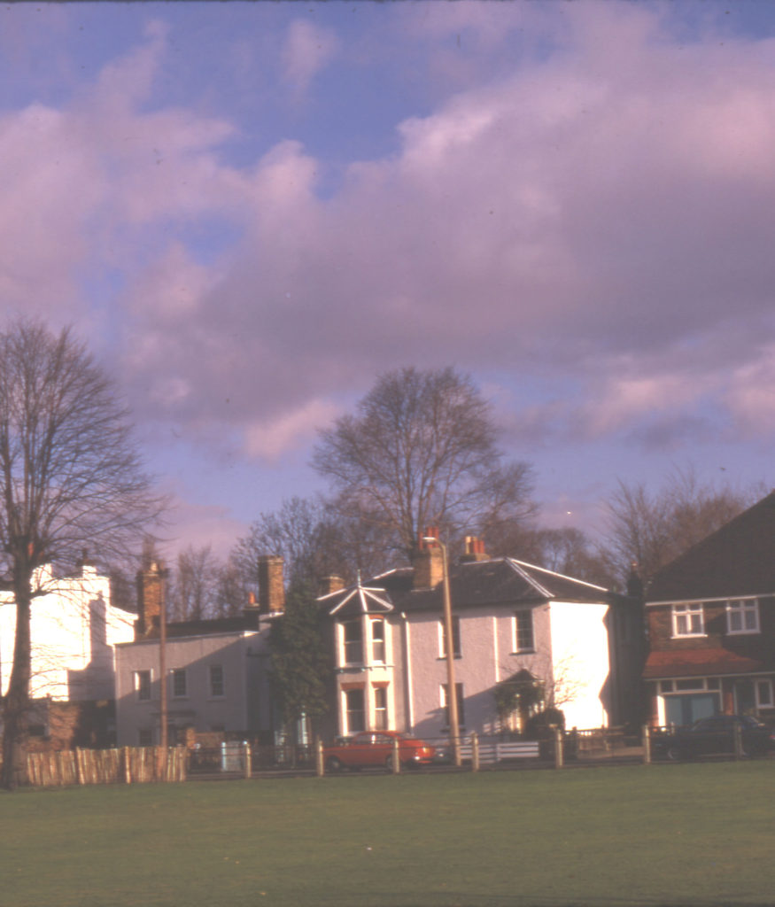 Nos. 7 and 9 Cricket Green, Mitcham, Surrey CR4. Ramornie and Chestnut Cottage.