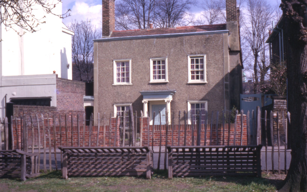 Chestnut Cottage, 9 Cricket Green, Mitcham, Surrey CR4. 18th century.