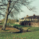 Old course of the Wandle, Wandle Park, Colliers Wood, London SW19. Looking north. eastern side of Park.