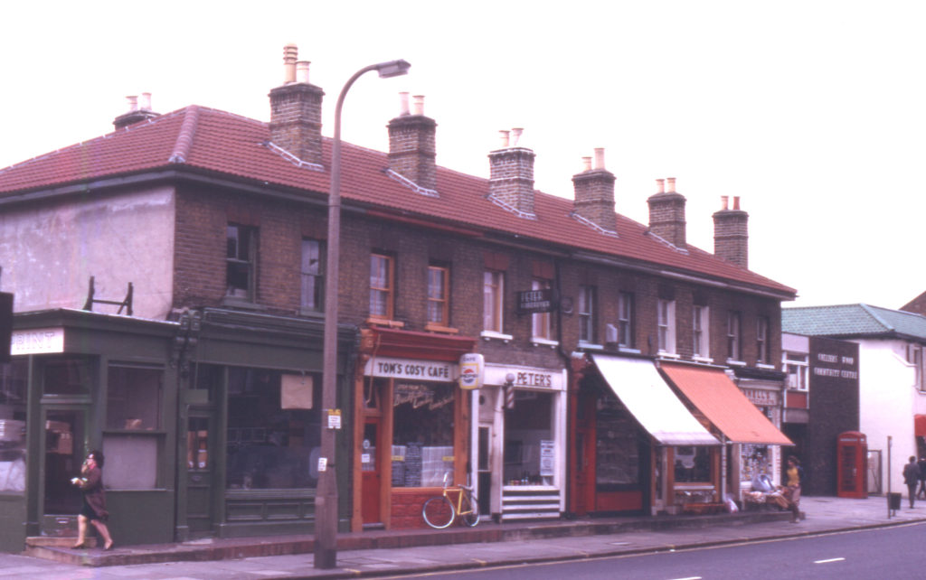 74-84 Colliers Wood High Street, Colliers Wood, London SW19. Spring Cottages. built 1863.