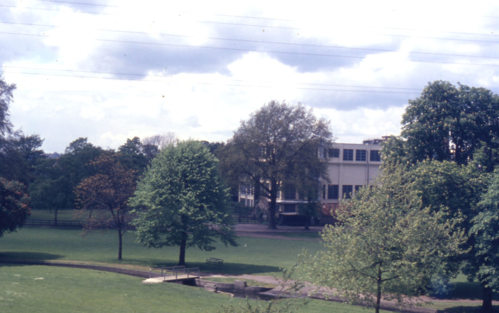 Wandle Park, Colliers Wood, London SW19. From Newborough Court.