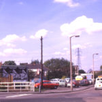 Junction of Phipps Bridge Road (now Liberty Avenue) and Church Road, Colliers Wood, London SW19. Looking north from Church Road. Was Jacob