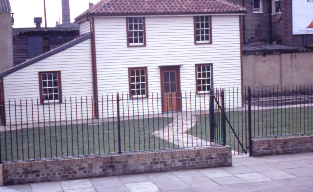 Re-construction of cottage, 70 Christchurch Road, Colliers Wood, London SW19. Stage 4- complete with four windows ay front.