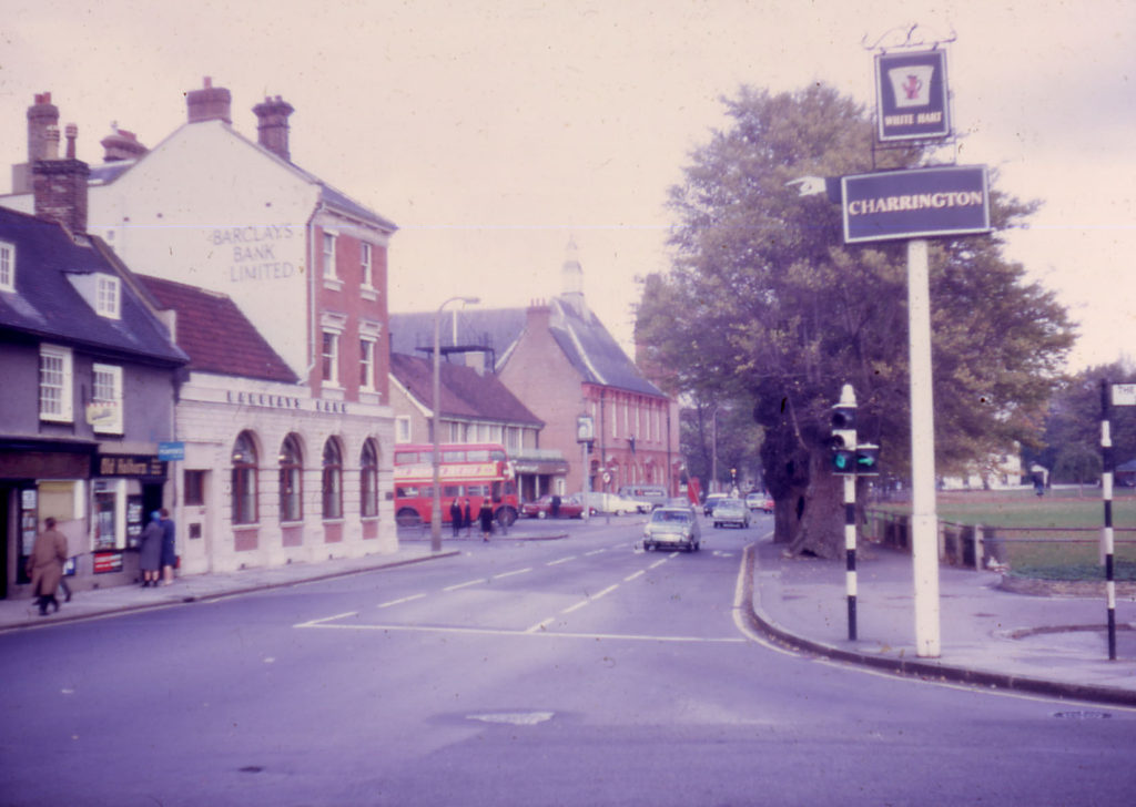 London Road by Cricket Green, Mitcham, Surrey CR4. Looking North from Kings Head.