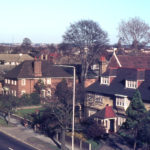 London Road (east side), Mitcham, Surrey CR4. Site of Mitcham Hall.