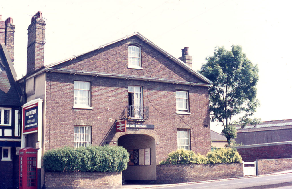 Mitcham Station, London Road, Mitcham, Surrey CR4. British Rail Mitcham.