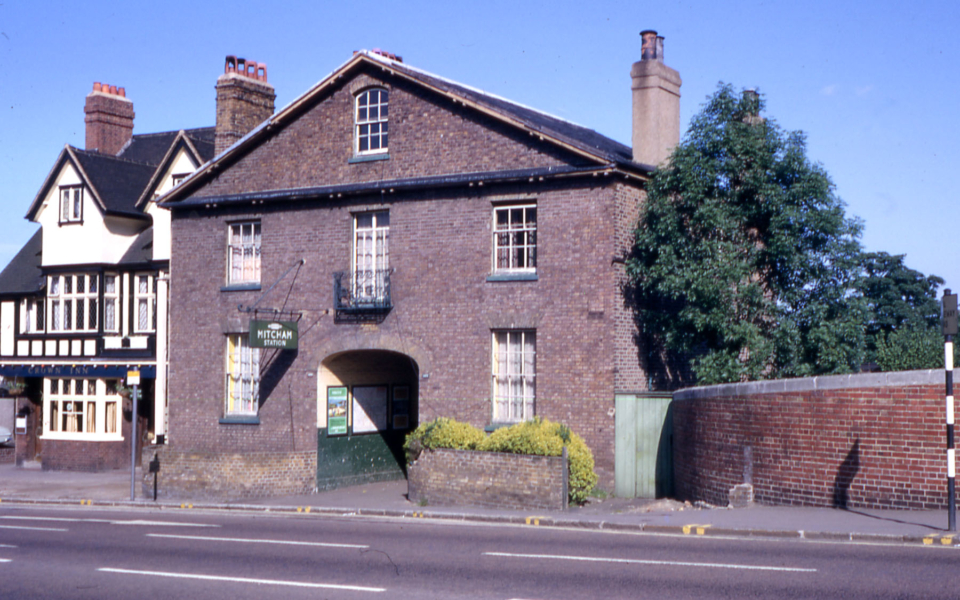 Mitcham Station, London Road, Mitcham, Surrey CR4. Pre- British Rail. Early 19th century. Sold in 1989. and refurbished as part of a new development. Station Court. 