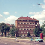 Gedge, Fenning, & Baron Courts, London Road, Mitcham, Surrey CR4. Looking south. Built 1954.