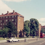 Gedge, Fenning, & Baron Courts, London Road, Mitcham, Surrey CR4. Looking north.