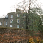 Baron House site boundary wall, London Road, Mitcham, Surrey CR4. 482 London Road in background.