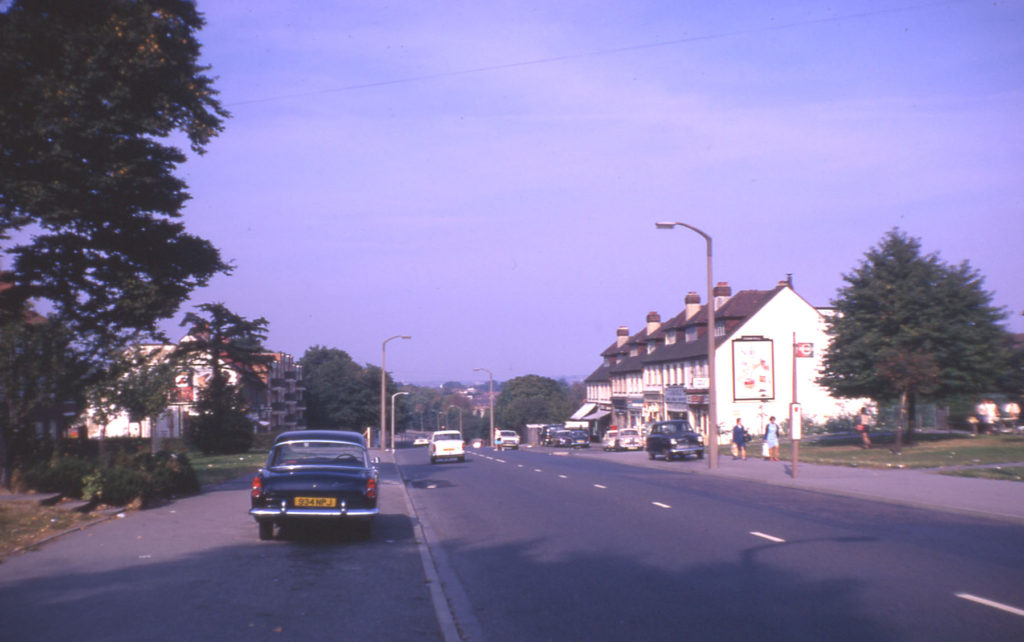 Bishopford Road, looking north towards Mitcham, Morden, Surrey CR4.