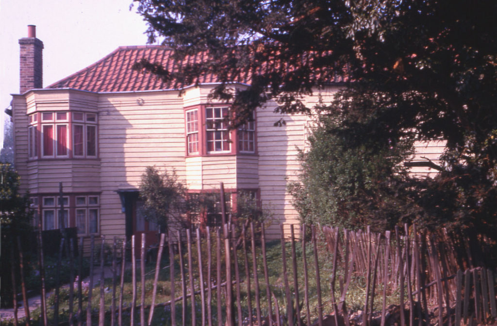 479 London Road, Mitcham, Surrey CR4. Early 18th century. The front of the cottage. which faces north.
