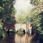 Mitcham Bridge from Happy Valley (downstream), Mitcham, Surrey CR4.