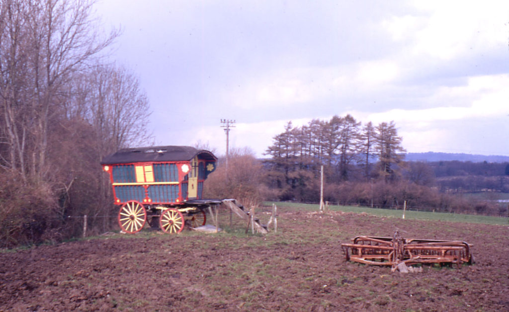 Gipsy caravan on Mitcham Common, Mitcham, Surrey CR4.