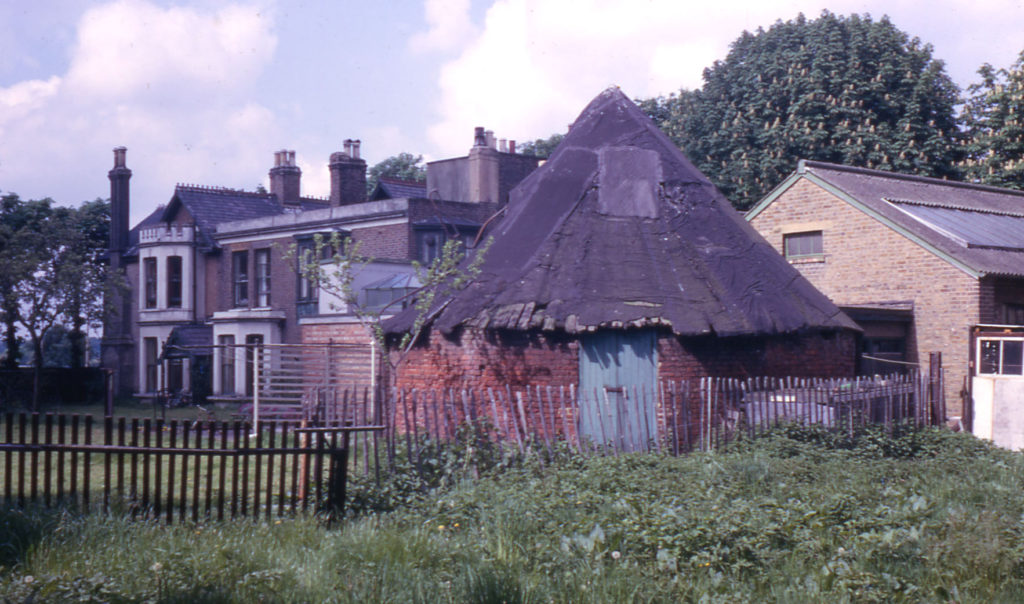 Mill house Windmill Road, Mitcham Common, Mitcham, Surrey CR4. Note Mill base.