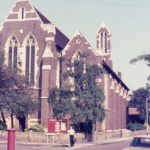 St. Barnabas's Church, Gorringe Park Avenue, Mitcham, Surrey CR4. Foundation stone laid by the Lord Mayor of London. Sir William Burnet. in 1913.