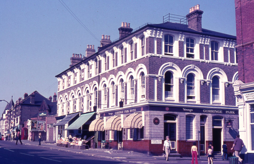 Gorringe Park Hotel, London Road, Mitcham, Surrey CR4. Bought by Young &Co. in 1898. Had a music hall in 1950s and 1960s.