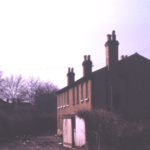 Cottages off Swains Lane, London SW17. Awaiting demolition. Late 19th century. last remnant of Bunce