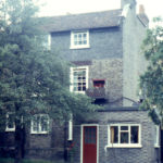 Rear of 1 Renshaws Corner, Streatham Road, Mitcham, Surrey CR4. Houses bought by James Pain & Sons. firework manufacturers. after auction in 1898. Larger house used as offices. smaller house home of Philip Pain. head of the firm 1918-1926.