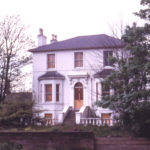 Victorian Vila on Merton side of Wandle, Phipps Bridge Road, London SW19. Built for Paul Addington c. 1850. Demolished 1979.