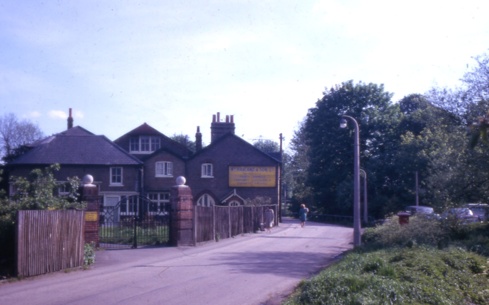 William Harland & Son's Works, 115 Phipps Bridge Road, Mitcham, Surrey CR4. The Works closed in the 1960s.