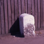 Boundary Stone of Mitcham Parish ?, Phipps Bridge Road, Mitcham, Surrey CR4.