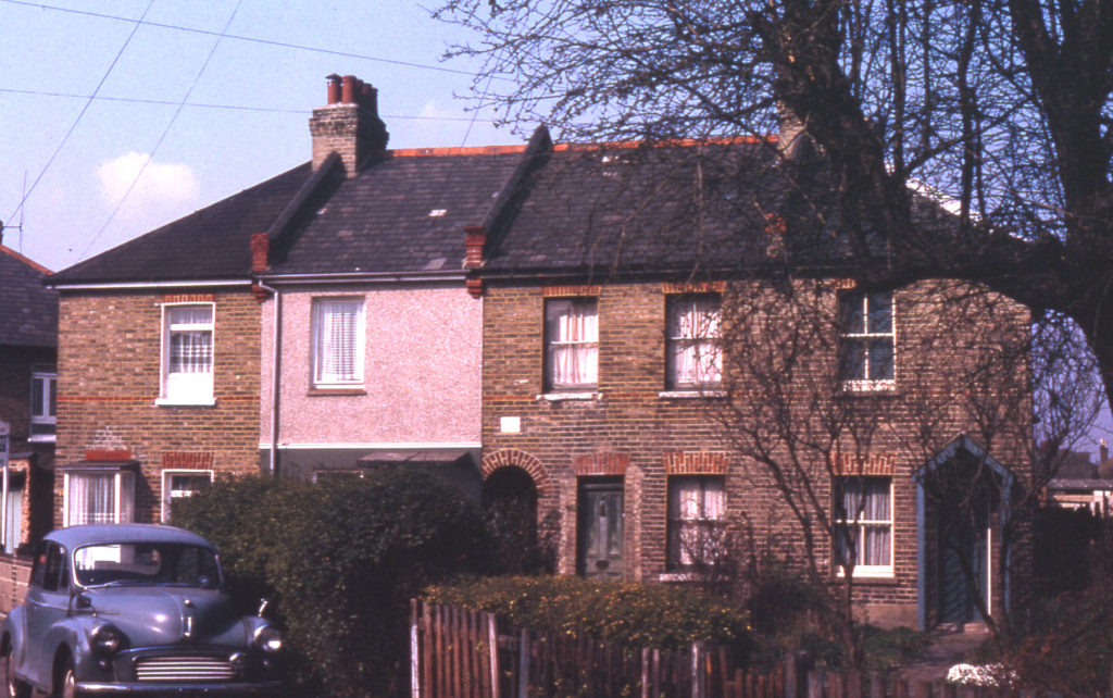 Cottages in Belgrave Walk, Mitcham, Surrey CR4. 1900
