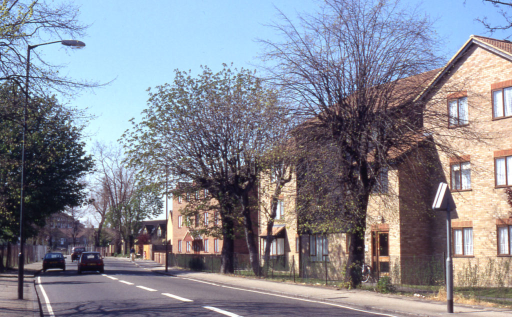 Grove Road., Mitcham, Surrey CR4. New housing on site of Mizen
