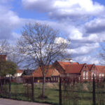 Grounds of Lonesome School, Mitcham, Surrey CR4. Formerly the 1st & 2nd Shore Meadows. The school opened in 1903.