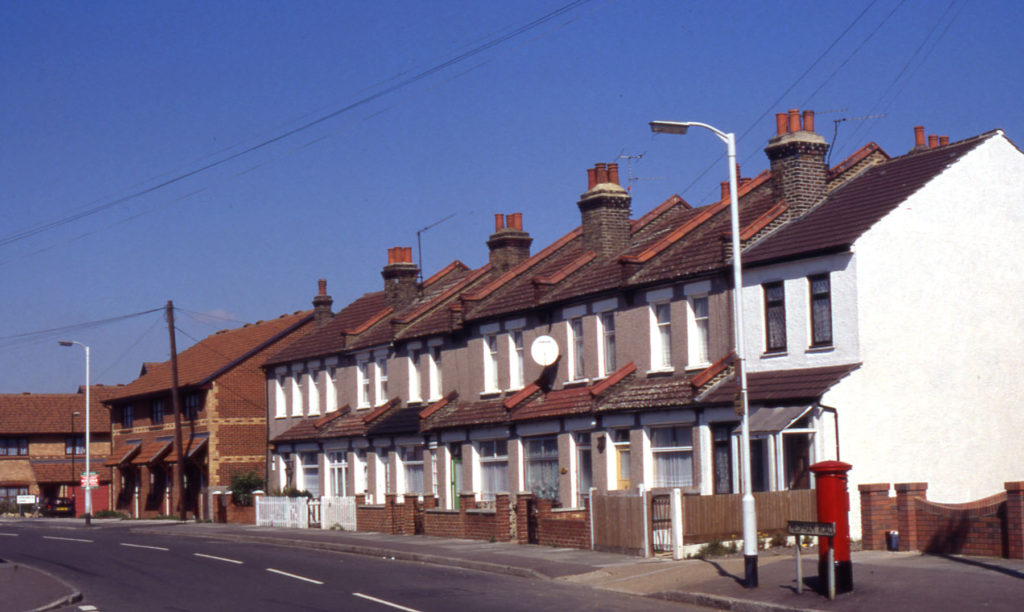 Meopham Road, Mitcham, Surrey CR4. Victorian Houses. Piggery at Rear.