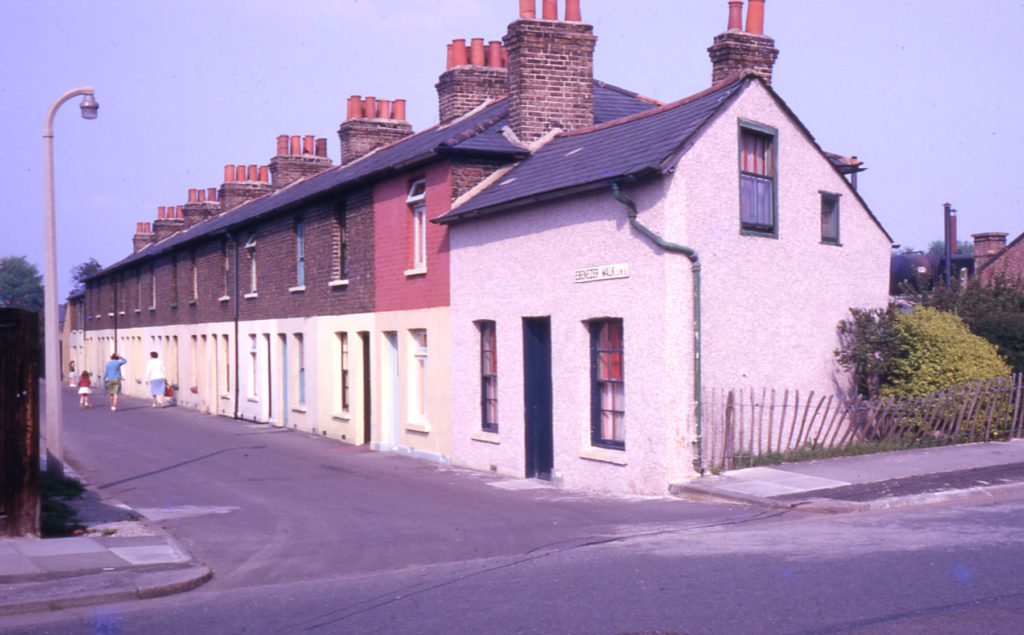 Ebenezer Terrace, Ebenezer Walk, London SW16. Built about 1870. Redeveloped in 1970s.