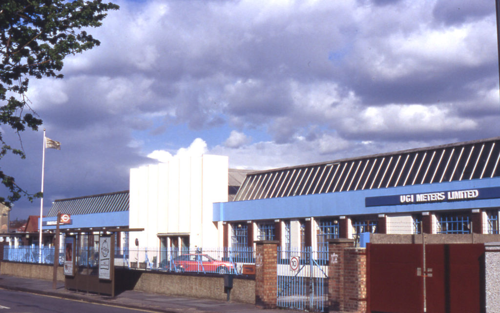 Smiths Meters Works, Rowan Road, London SW16. Smiths were part of the United Gas Industries Group (UGI). The Works were operating from 1929 to c. 2000.