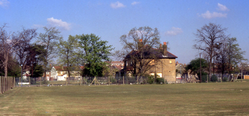 Brenley from Cedars Avenue, Mitcham, Surrey CR4. Late Victorian. Shortly before demolition. Redeveloped as Jesmond Close.