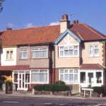 Tamworth Park, Mitcham, Surrey CR4. Typical houses built by Tamworth Park Construction Co. in in the late 1920s.