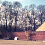 Hovis Sports Ground, Bishopsford Road, Mitcham, Surrey CR4. Garden wall. site of Mitcham Grove.