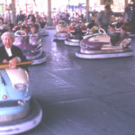 Mitcham Fair, Three Kings Piece, Mitcham, Surrey CR4. The Dodgems during the opening of the Fair.