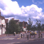 Commonside East, Mitcham, Surrey CR4. Looking east from Upper Green West.