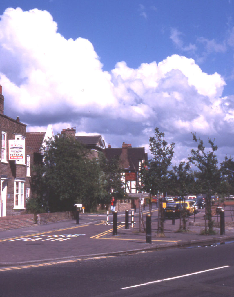 Commonside East, Mitcham, Surrey CR4. Looking east from Upper Green West.