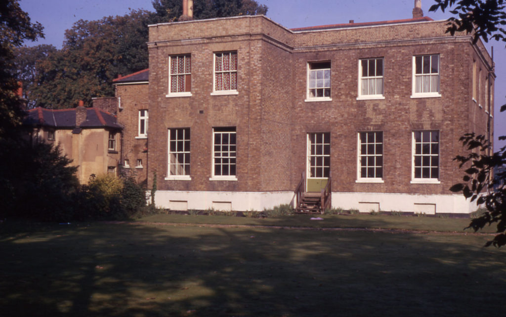 Park Place, Commonside West, Mitcham, Surrey CR4. Southern elevation (1780).