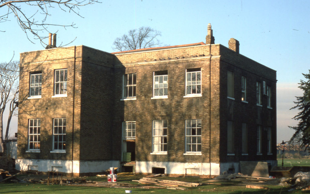 Park Place, Commonside West, Mitcham, Surrey CR4. Rear. during renovation.